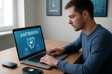 Imagem representativa de proteção de dados com antivírus confiável.