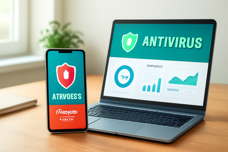 Imagem ilustrativa sobre a importância de usar um aplicativo antivírus no celular e computador.