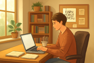 Imagem representativa de estratégias para ganhar dinheiro extra sem sair de casa com a tecnologia.