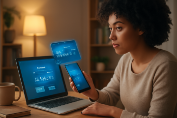 Imagem representativa do funcionamento do cartão de crédito virtual.
