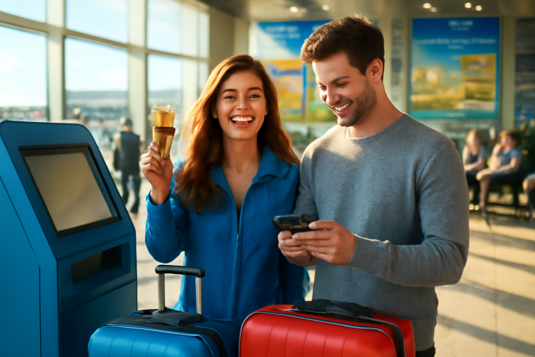 Imagem de um cartão de crédito que simboliza benefícios para viagens.