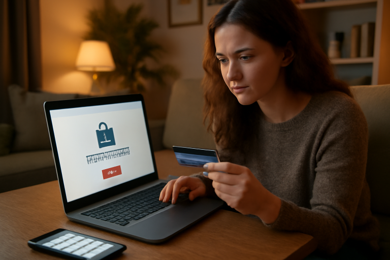 Imagem ilustrativa sobre como proteger dados ao usar cartão de crédito.