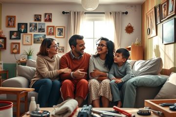Imagem do programa Lar Doce Lar mostrando uma casa reformada para uma família.