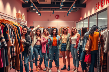 Imagem destacando a área secreta da SHEIN com peças exclusivas e tendências de moda.
